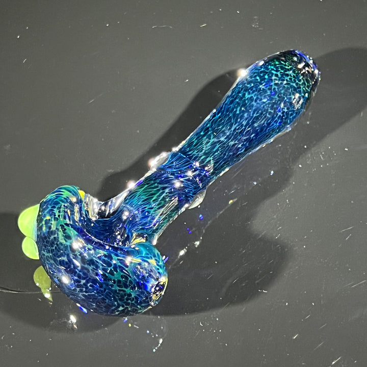 Deep Blue Marbled Pocket Pipe Glass Pipe Beezy Glass