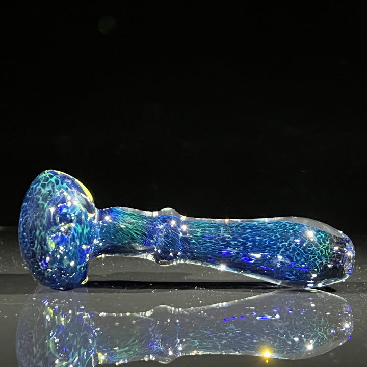 Deep Blue Marbled Pocket Pipe Glass Pipe Beezy Glass