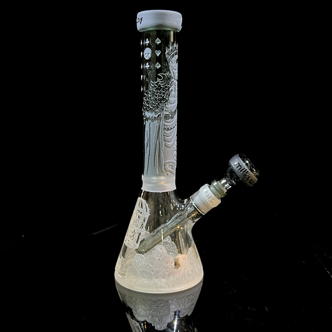 Unholy Coronation 11" Beaker Bong Glass Pipe Milkyway   