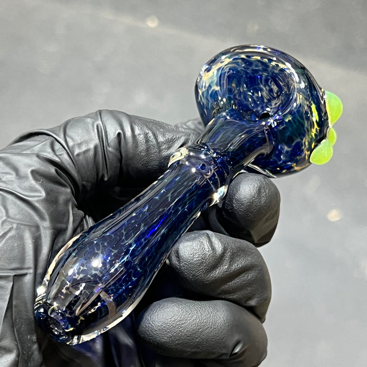 Deep Blue Marbled Pocket Pipe Glass Pipe Beezy Glass