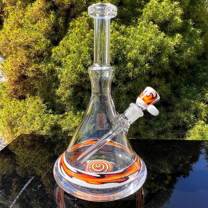 Fire Fade Crushed Fixie Opal Bong  Tako Glass   