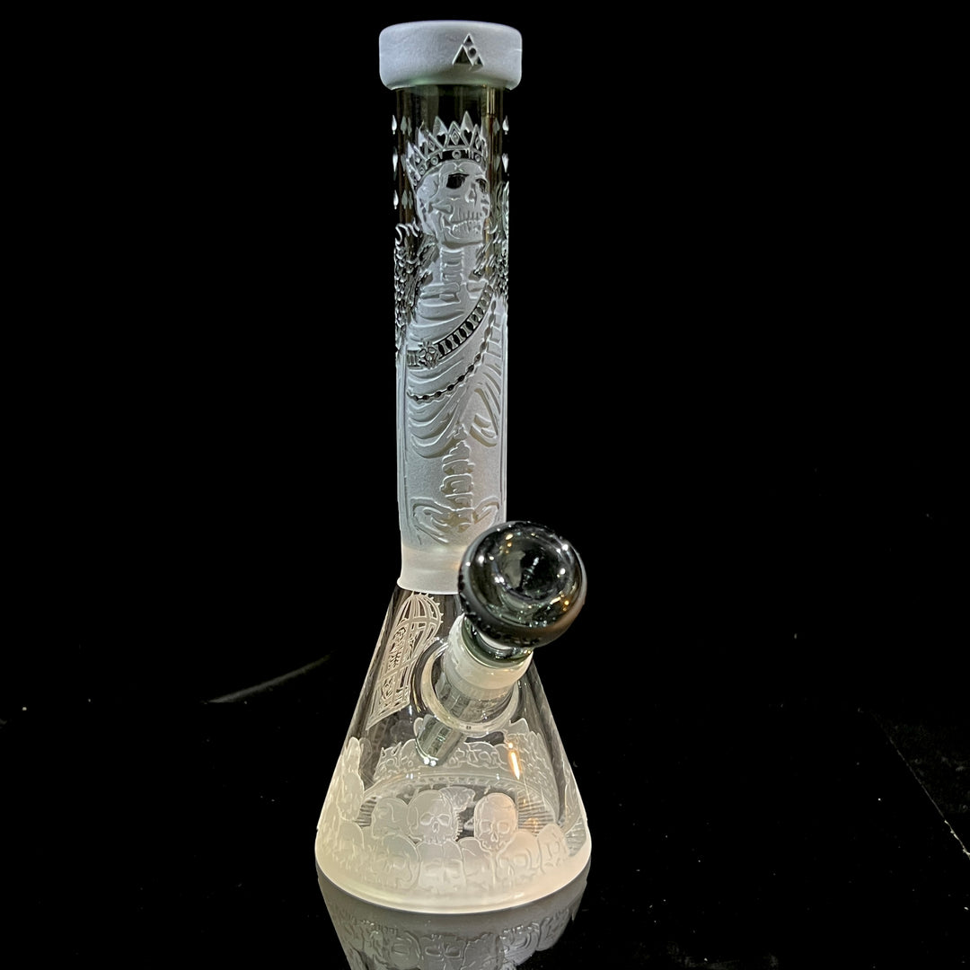 Unholy Coronation 11" Beaker Bong Glass Pipe Milkyway Smoke  