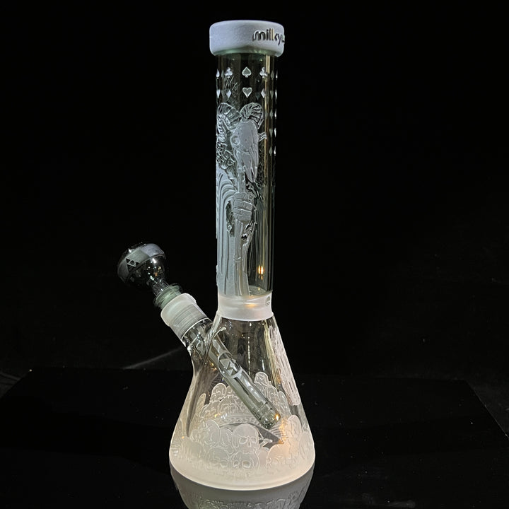 Unholy Coronation 11" Beaker Bong Glass Pipe Milkyway   