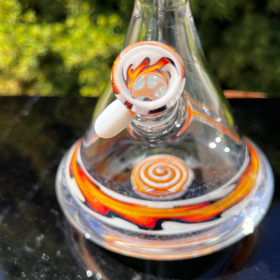 Fire Fade Crushed Fixie Opal Bong  Tako Glass   