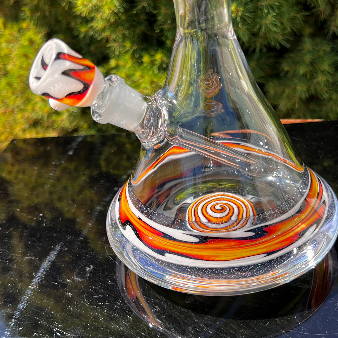 Fire Fade Crushed Fixie Opal Bong  Tako Glass   