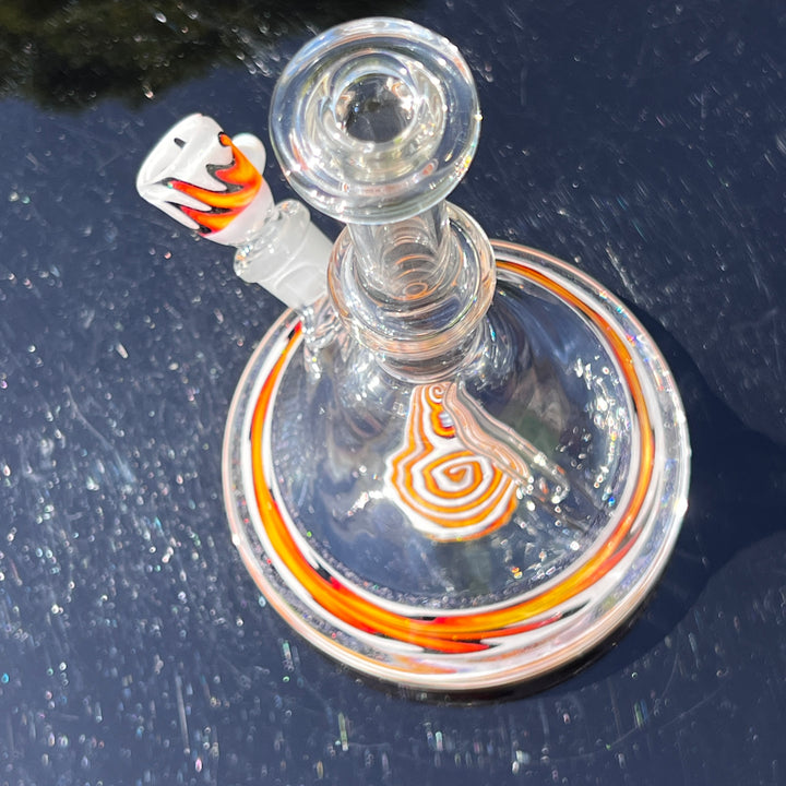 Fire Fade Crushed Fixie Opal Bong  Tako Glass   