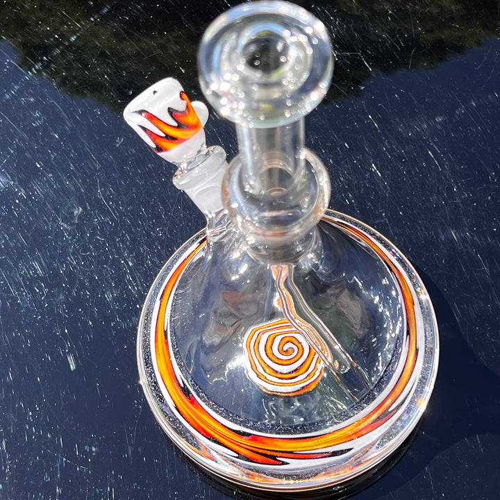 Fire Fade Crushed Fixie Opal Bong  Tako Glass   