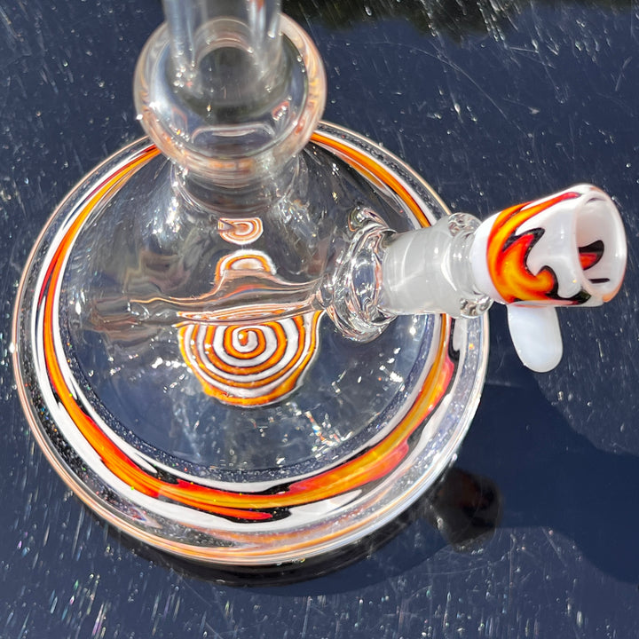 Fire Fade Crushed Fixie Opal Bong  Tako Glass   