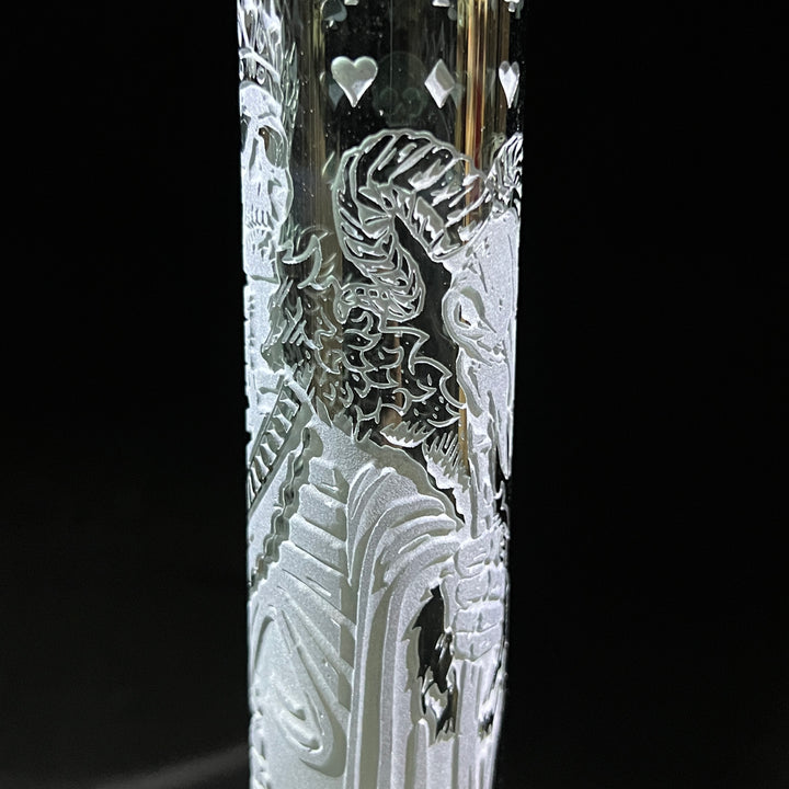 Unholy Coronation 11" Beaker Bong Glass Pipe Milkyway   