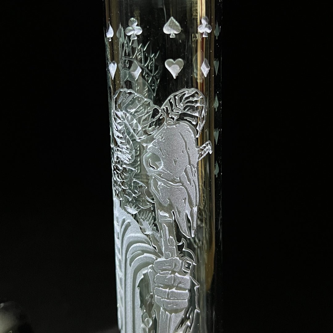 Unholy Coronation 11" Beaker Bong Glass Pipe Milkyway   