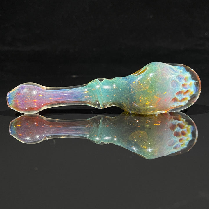 Sour Apple Honeycomb Frit Pipe Glass Pipe Key Glass Co.