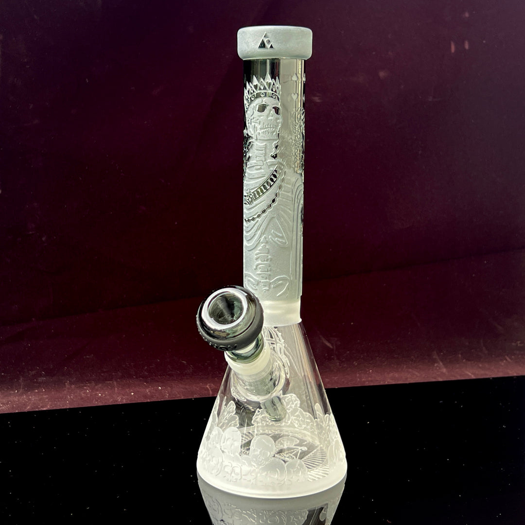 Unholy Coronation 11" Beaker Bong Glass Pipe Milkyway   