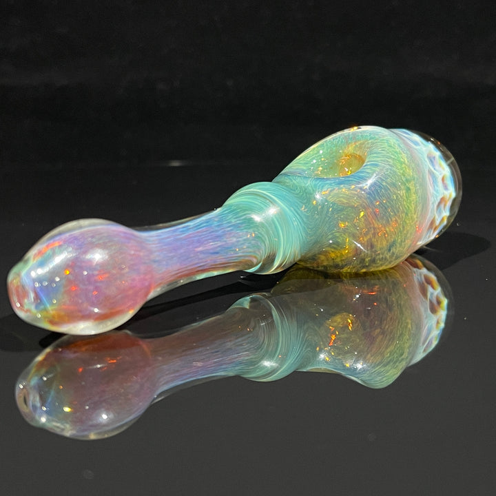 Sour Apple Honeycomb Frit Pipe Glass Pipe Key Glass Co.
