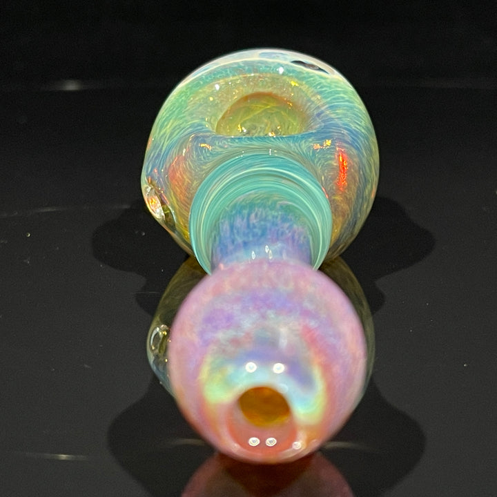 Sour Apple Honeycomb Frit Pipe Glass Pipe Key Glass Co.