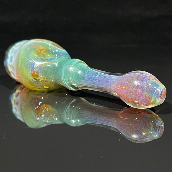 Sour Apple Honeycomb Frit Pipe Glass Pipe Key Glass Co.
