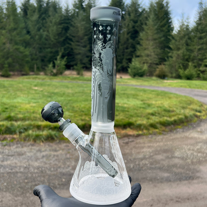 Unholy Coronation 11" Beaker Bong Glass Pipe Milkyway   