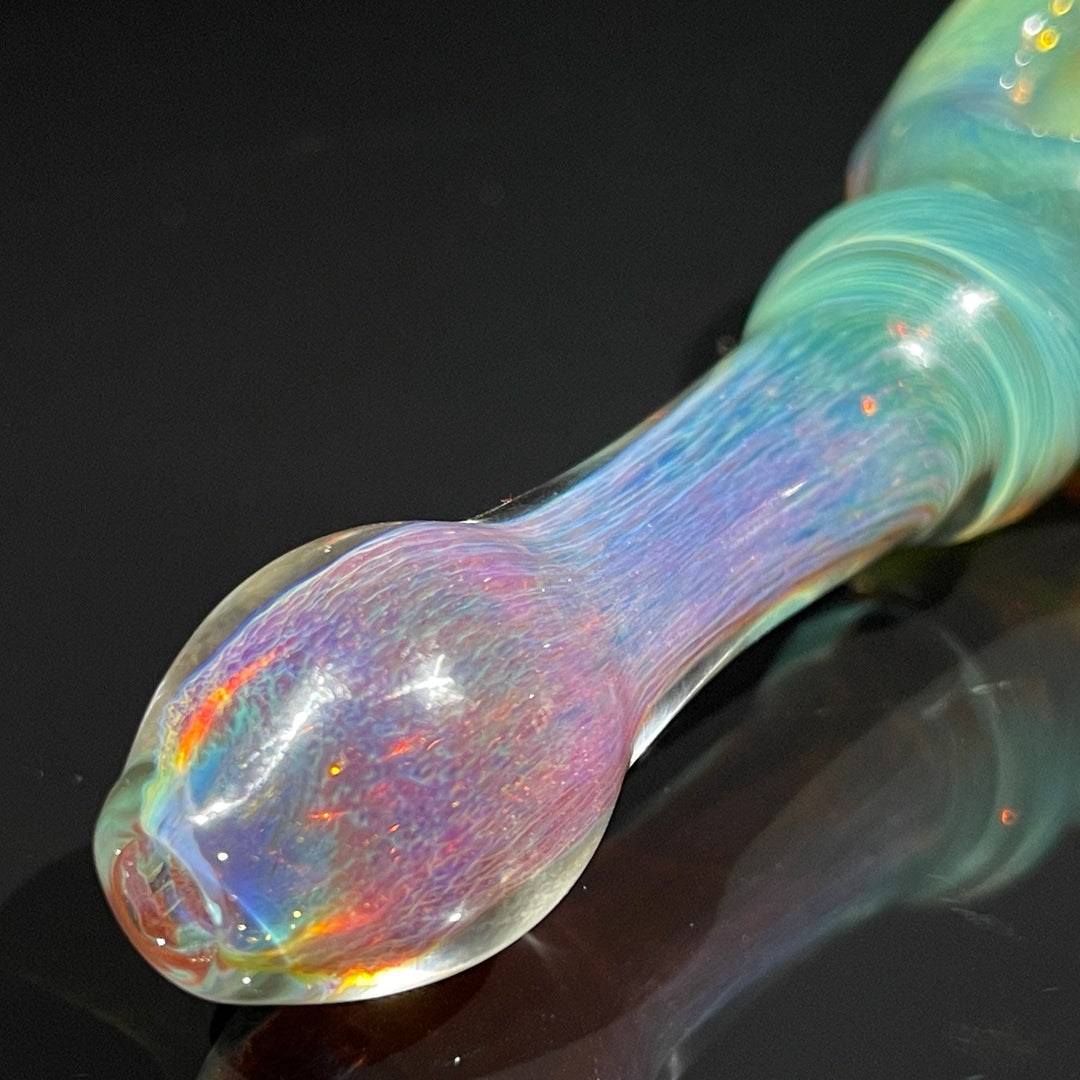 Sour Apple Honeycomb Frit Pipe Glass Pipe Key Glass Co.