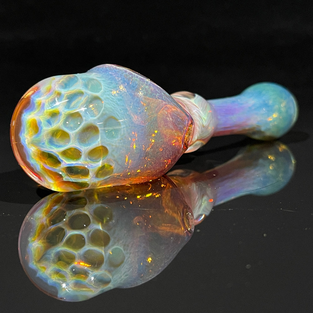 Tart Grape Honeycomb Frit Pipe Glass Pipe Key Glass Co.