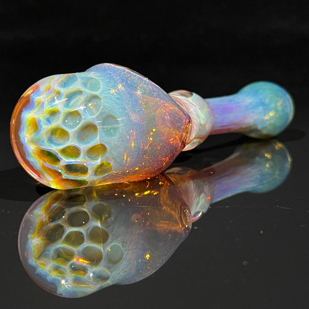 Tart Grape Honeycomb Frit Pipe Glass Pipe Key Glass Co.