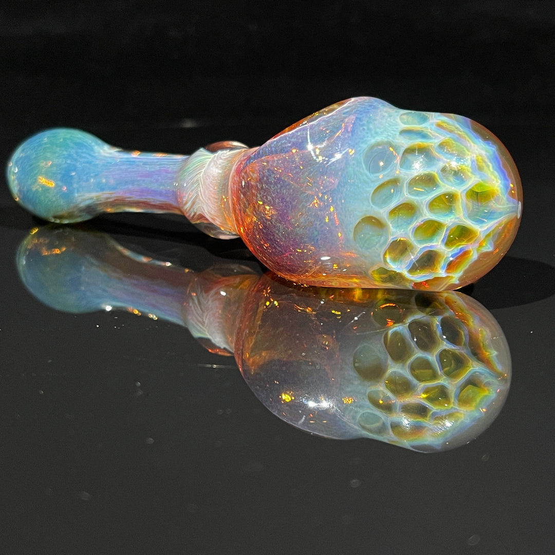 Tart Grape Honeycomb Frit Pipe Glass Pipe Key Glass Co.