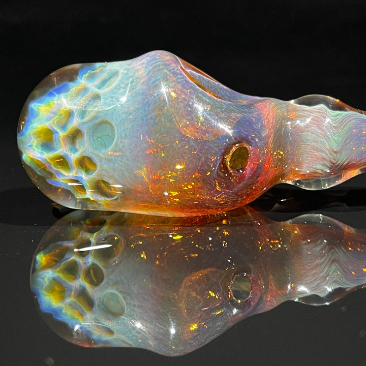Tart Grape Honeycomb Frit Pipe Glass Pipe Key Glass Co.