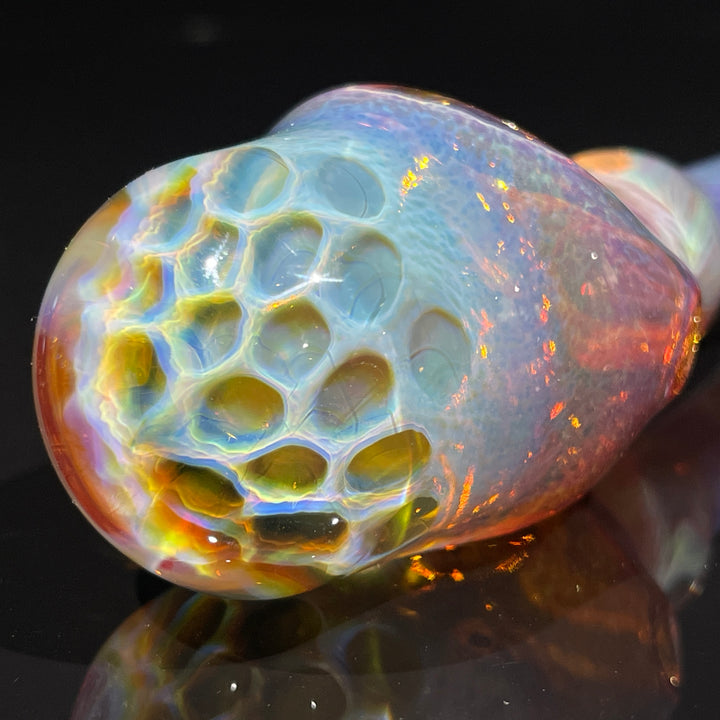 Tart Grape Honeycomb Frit Pipe Glass Pipe Key Glass Co.