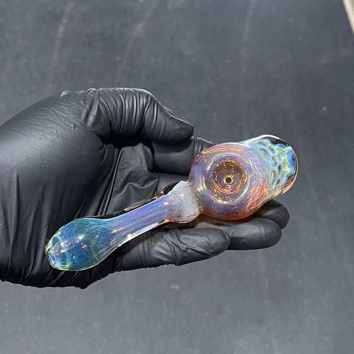 Tart Grape Honeycomb Frit Pipe Glass Pipe Key Glass Co.