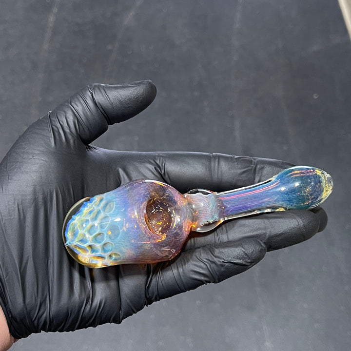 Tart Grape Honeycomb Frit Pipe Glass Pipe Key Glass Co.