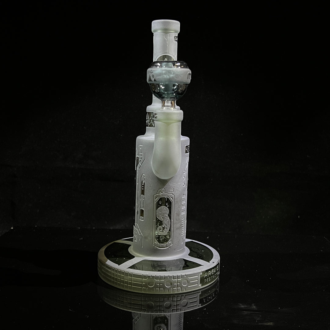 Area 51 9" Dab Rig 9 (v2.0) Glass Pipe Milkyway   