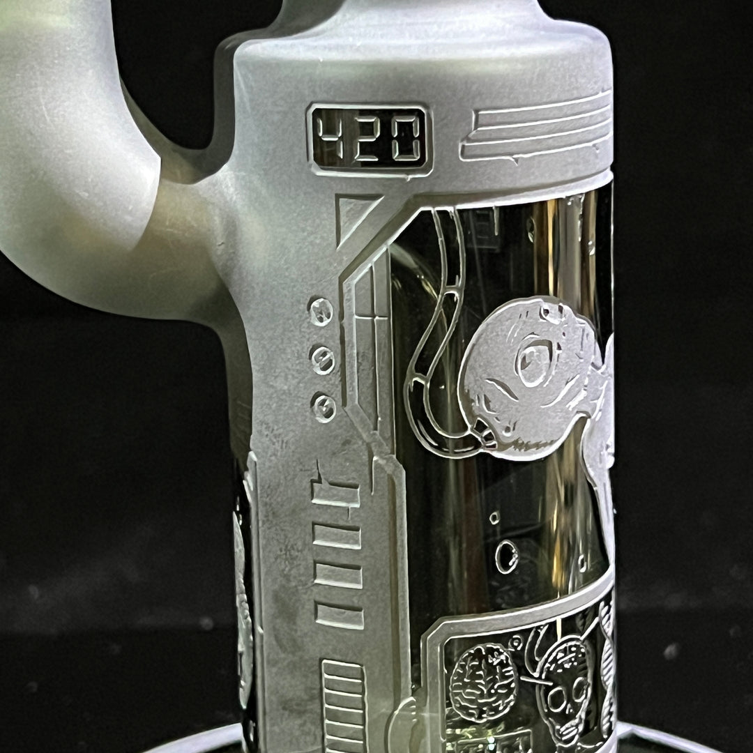 Area 51 9" Dab Rig 9 (v2.0) Glass Pipe Milkyway   