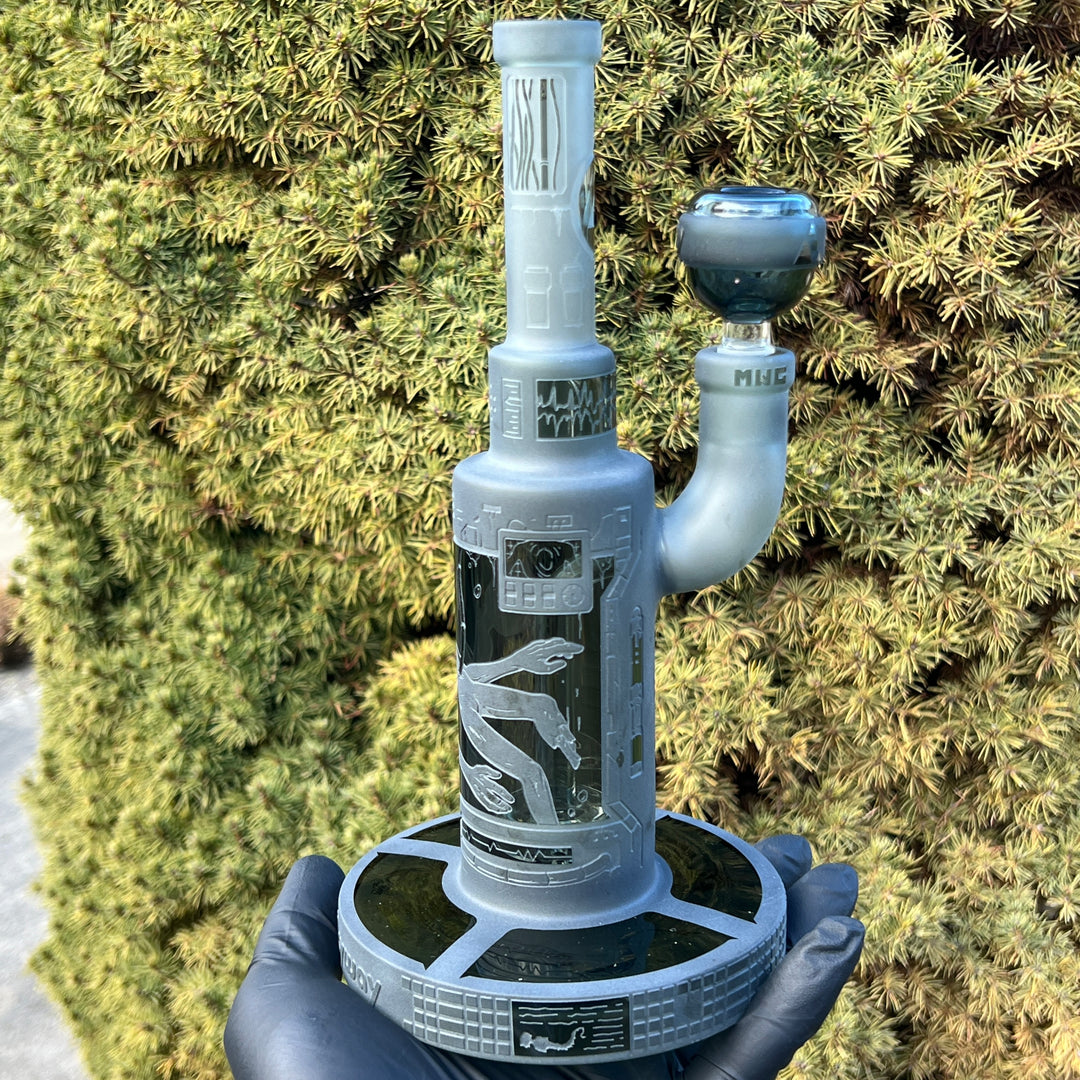 Area 51 9" Dab Rig 9 (v2.0) Glass Pipe Milkyway   