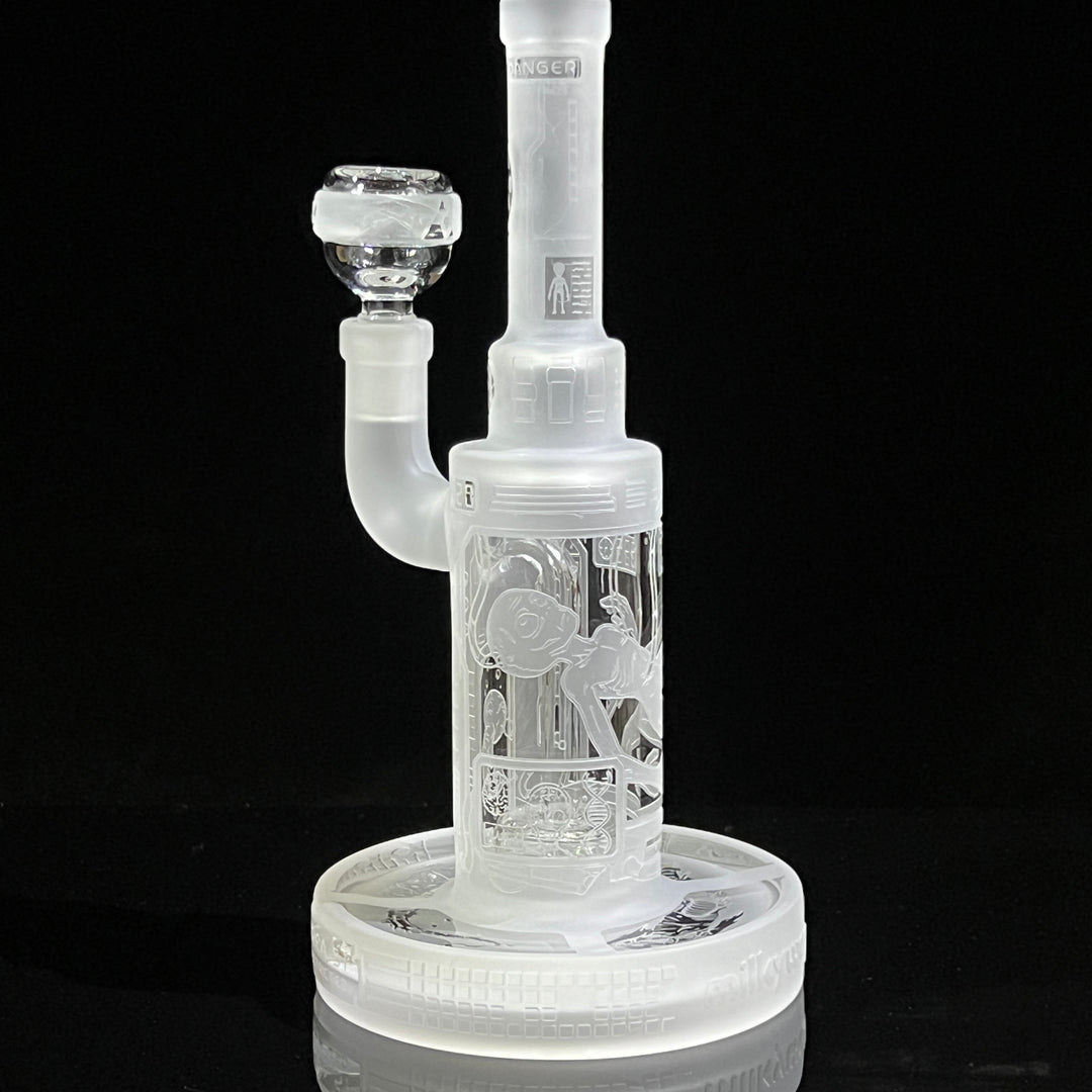 Area 51 9" Dab Rig 9 (v2.0) Glass Pipe Milkyway Clear  