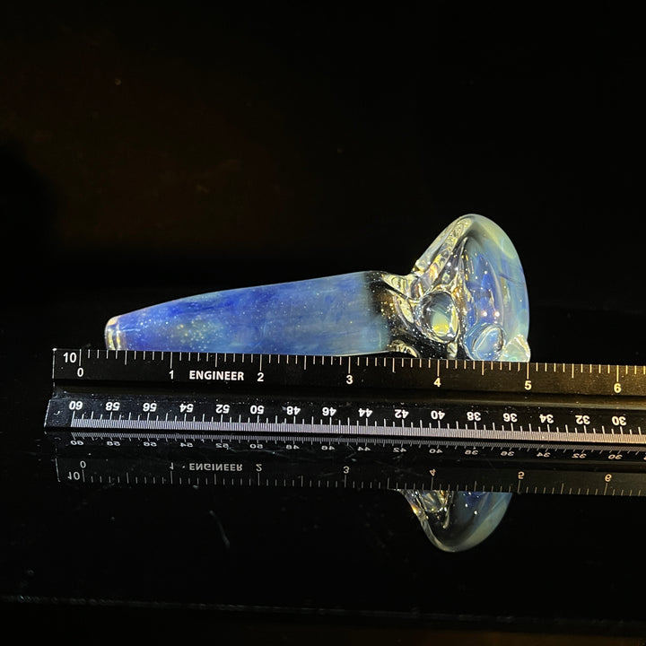 Clear custom Silver deep bowl Glass Pipe Tako Glass   