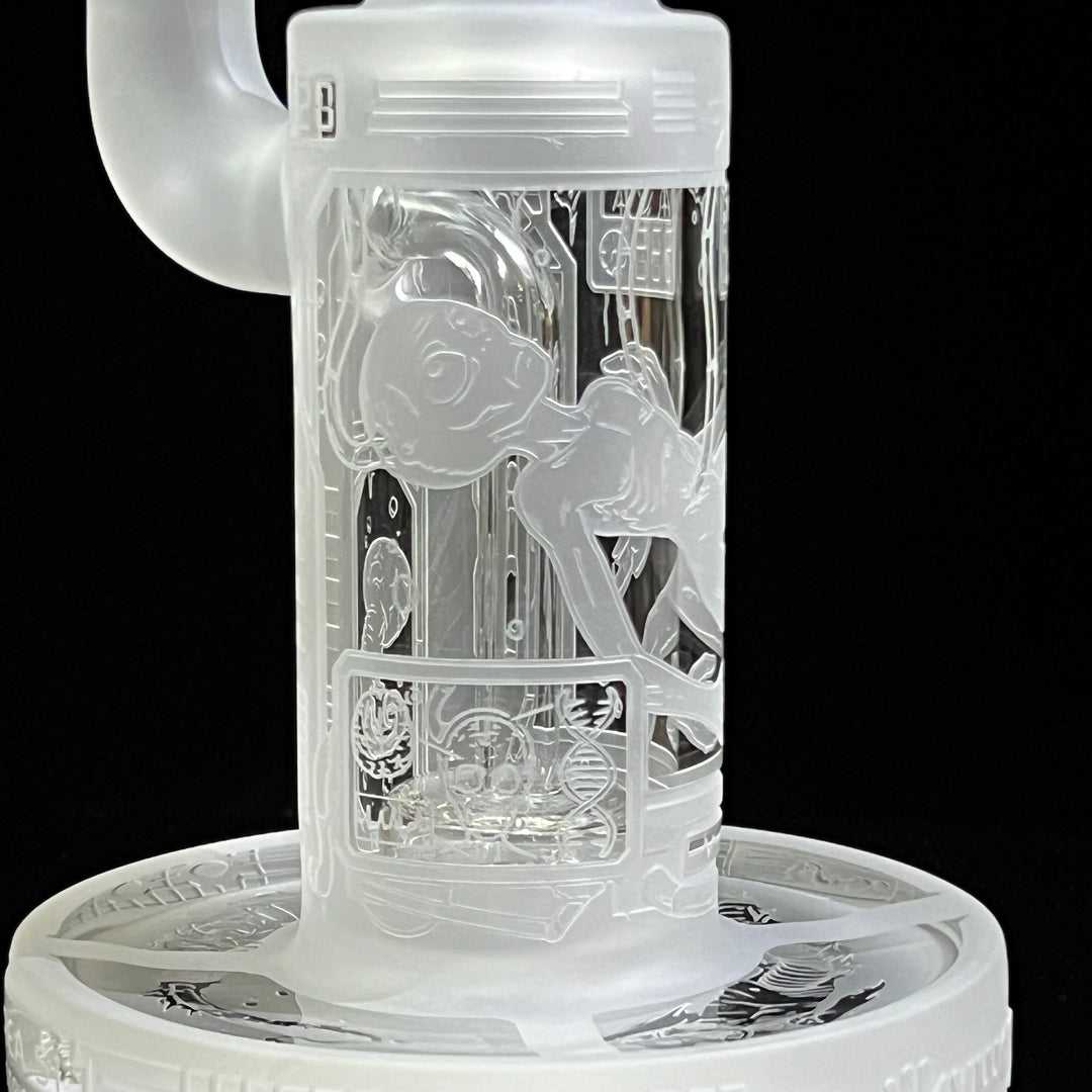 Area 51 9" Dab Rig 9 (v2.0) Glass Pipe Milkyway   