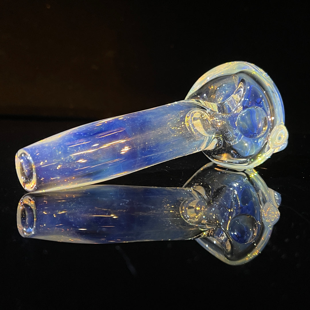 Clear custom Silver deep bowl Glass Pipe Tako Glass   