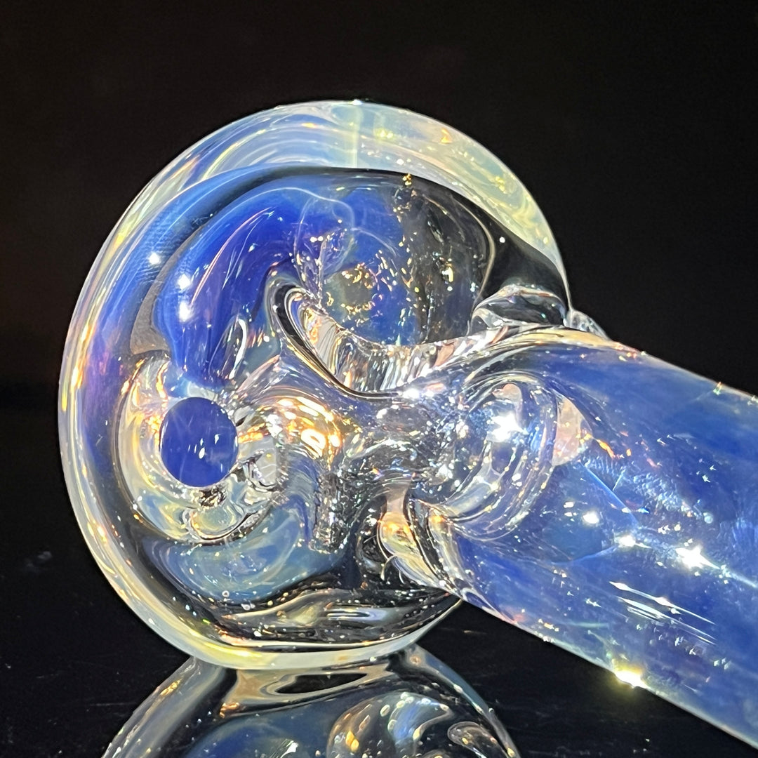 Clear custom Silver deep bowl Glass Pipe Tako Glass   