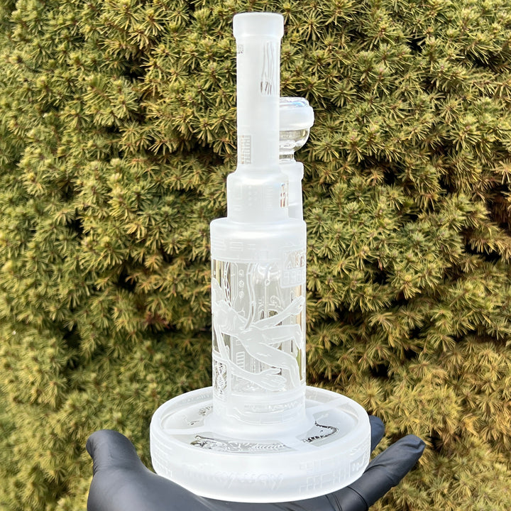 Area 51 9" Dab Rig 9 (v2.0) Glass Pipe Milkyway   