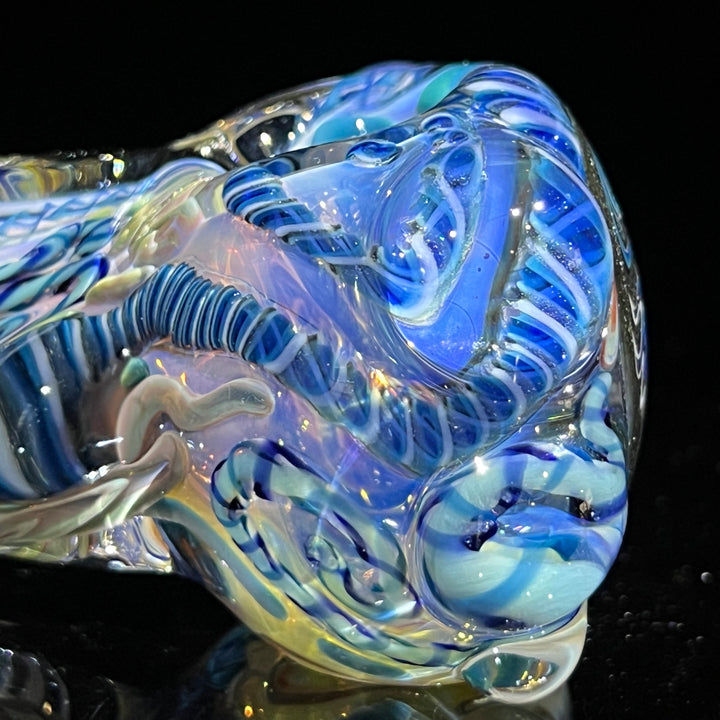 Thick and Twisted Wig Wag Pipe Glass Pipe Molten Imagination