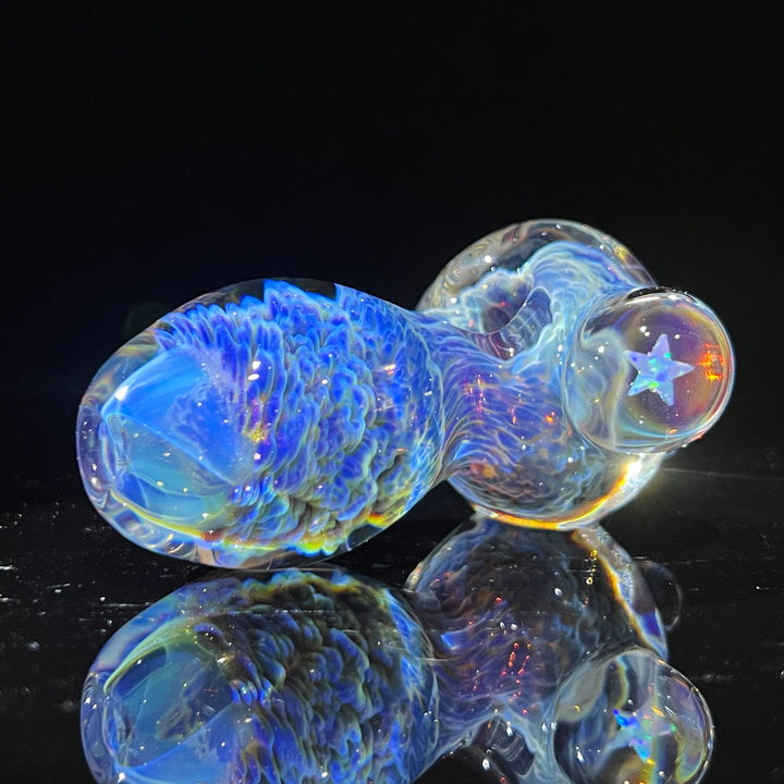Purple Mini Pipe with Star Opal Glass Pipe Tako Glass   