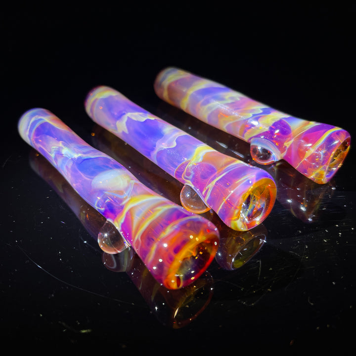 Purple Coilpot Chillum Glass Pipe Chauncey Glass   