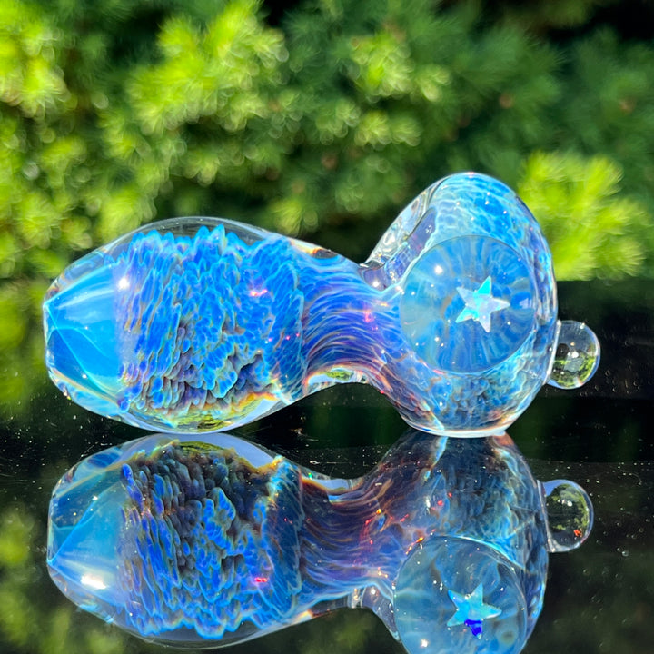 Purple Mini Pipe with Star Opal Glass Pipe Tako Glass   