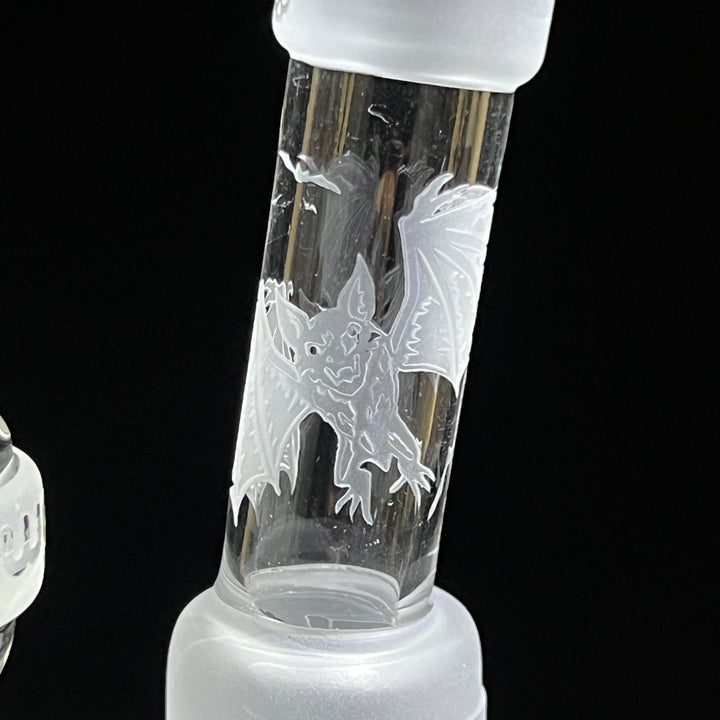 Temple of the Dragon 7" Dab Rig Glass Pipe Milkyway   