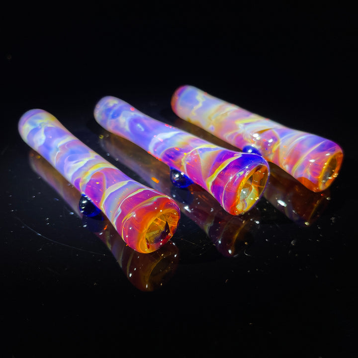 Purple Coilpot Chillum Glass Pipe Chauncey Glass   