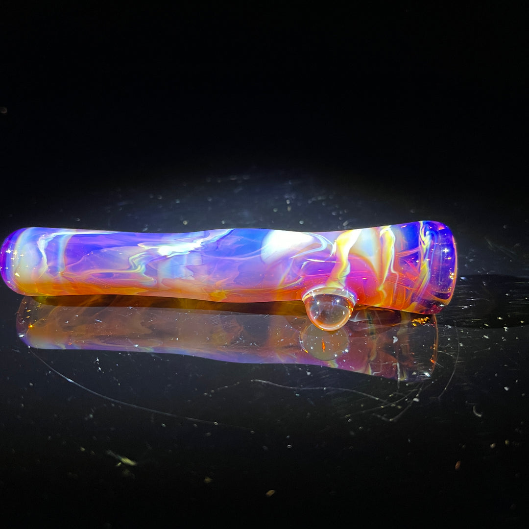 Purple Coilpot Chillum Glass Pipe Chauncey Glass   