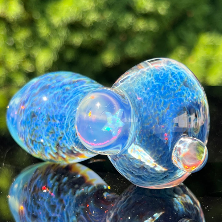 Purple Mini Pipe with Star Opal Glass Pipe Tako Glass   