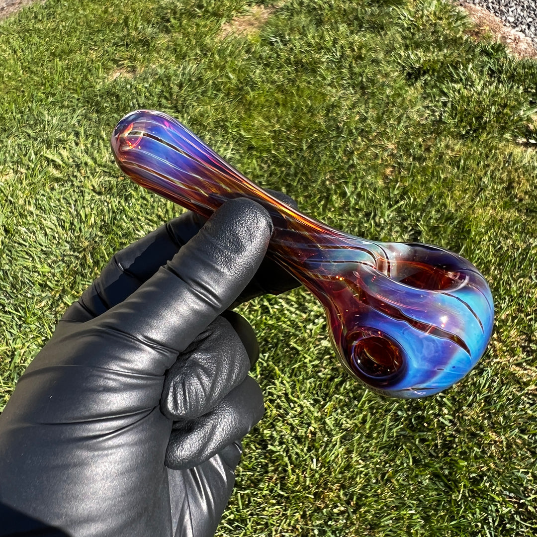 Leftie Purple Creek Pipe Glass Pipe Taggart Glass   