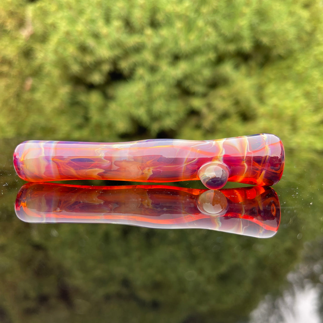 Purple Coilpot Chillum Glass Pipe Chauncey Glass   