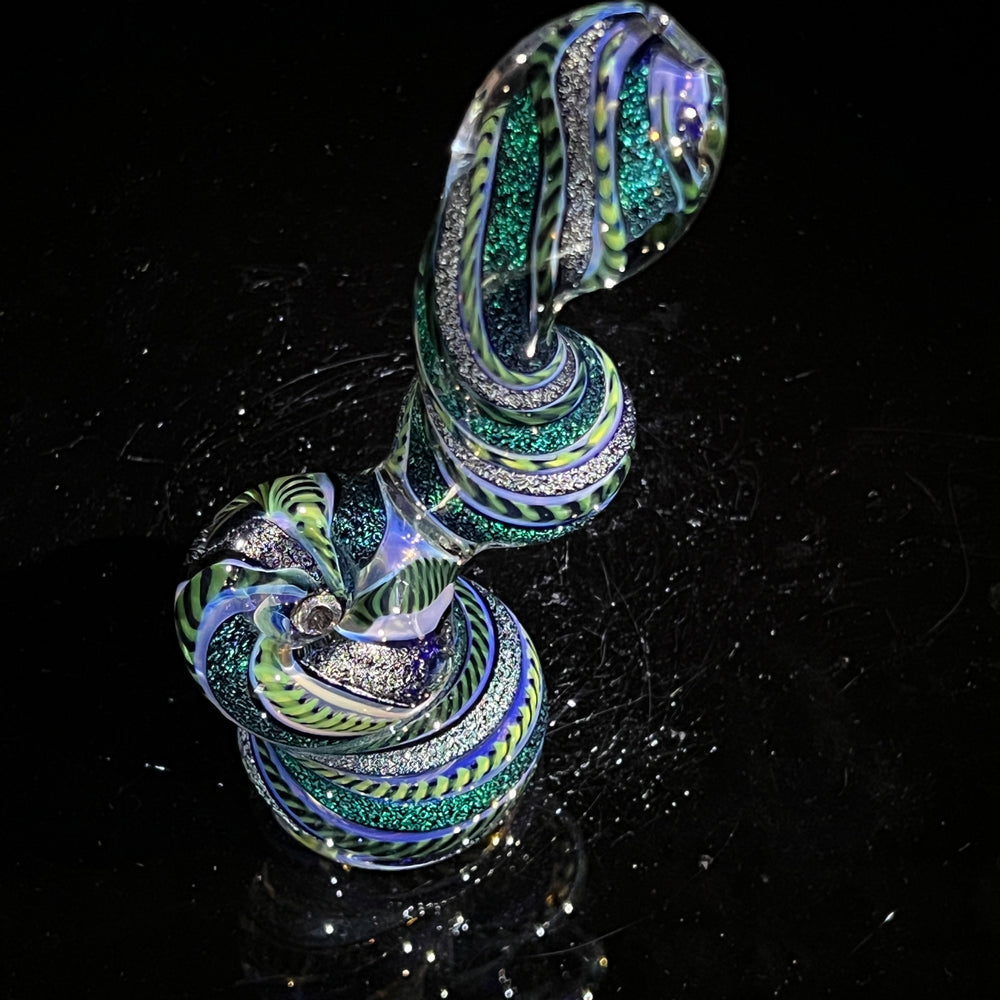 Inside Out Dichro Sherlock Bubbler Glass Pipe Tiny Mike
