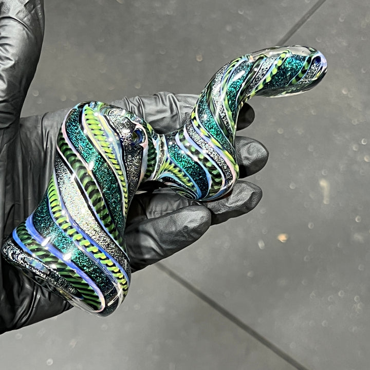 Inside Out Dichro Sherlock Bubbler Glass Pipe Tiny Mike