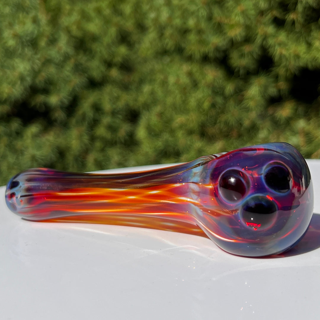 Purple Creek Triforce Pipe Glass Pipe Taggart Glass   